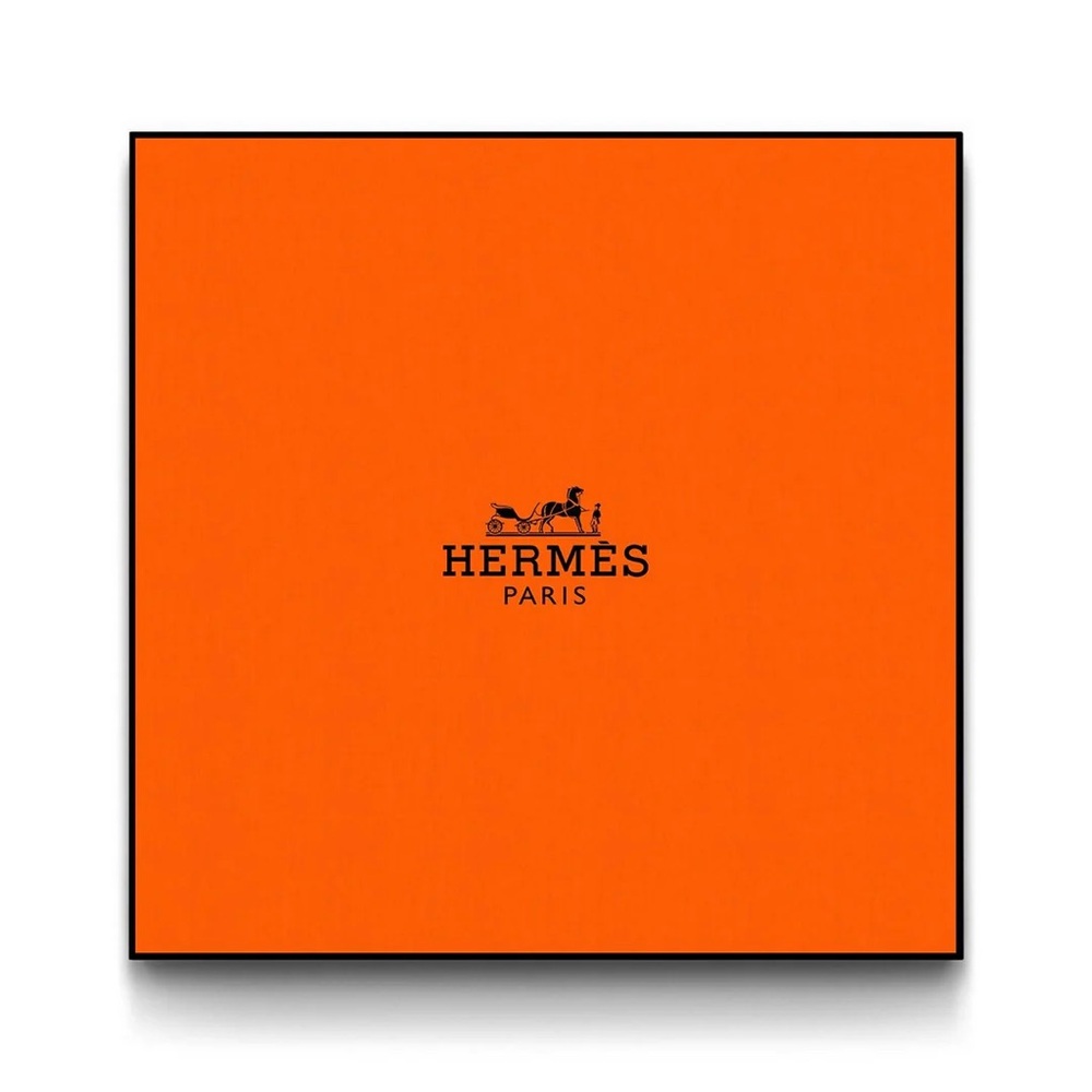 Hermès Authentic Square Orange Gift Box for Silk Scarf